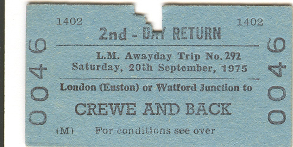 L M Awayday Ticket No. 0046