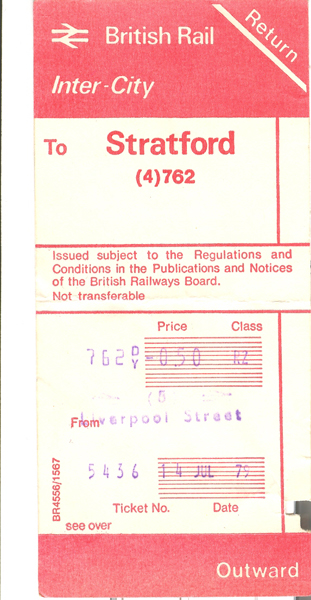 Return Ticket Liverpool Street Front