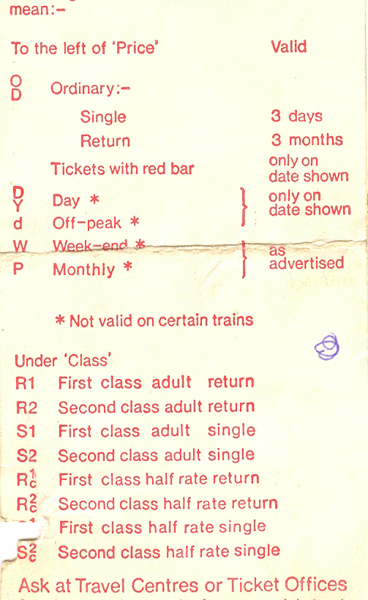 Return Ticket from Liverpool Street Back