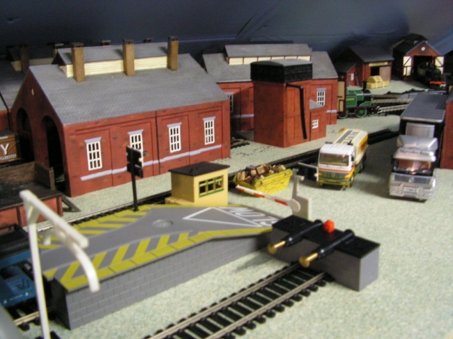 Model Railway Loading Ramp and Loco Shed