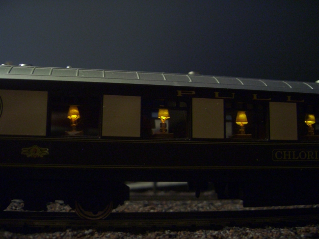 Table Lamps at night