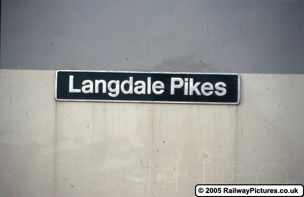 60019 Langdale Pikes Nameplate