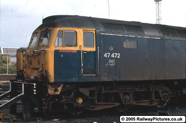 47472 crashed cab close up