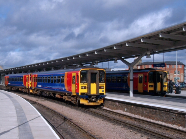 153308, 153310 and 153321 at Derby (3/10/09)