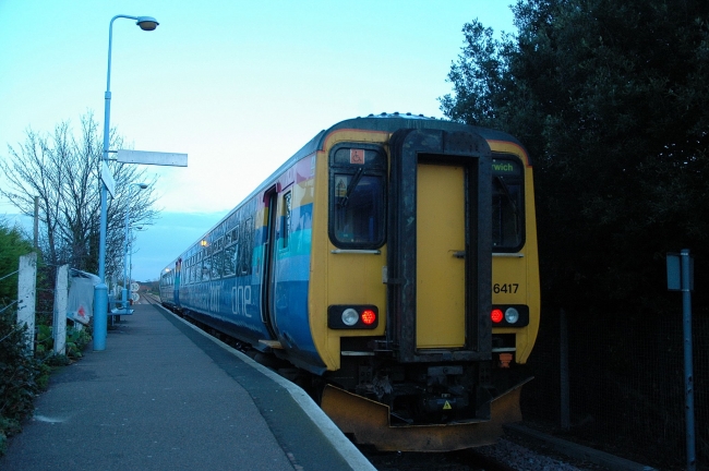 156417 at Sheringham (1/12/07)