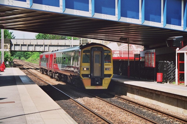 Class 158 DMU in Brighouse