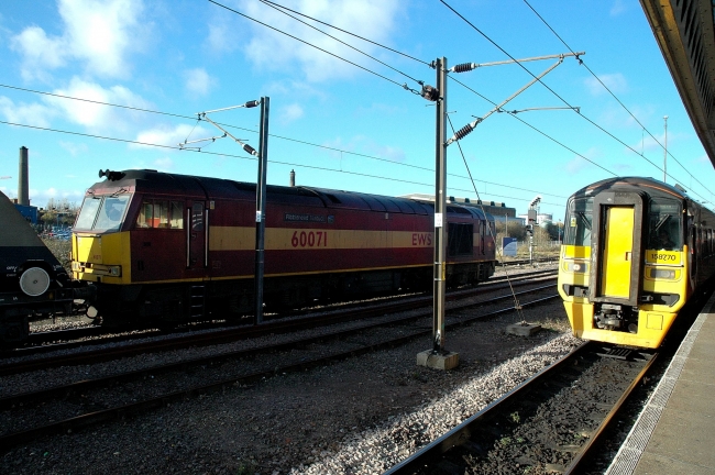 60071 and 158770 at Peterborough (1/12/07)