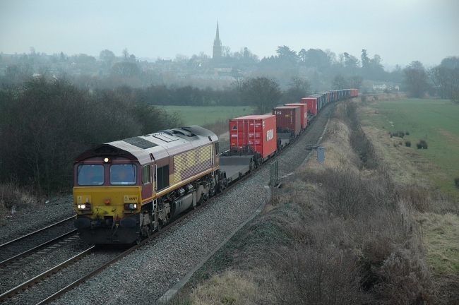 66197 at Kings Sutton (21/12/07)