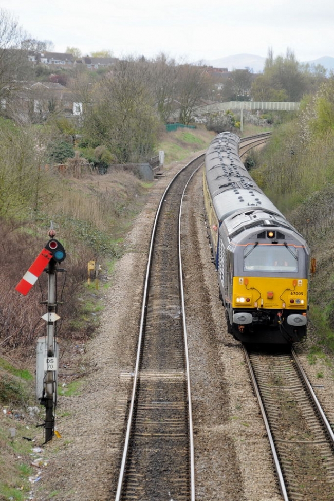 67005 at Droitwich Spa (5/4/08)