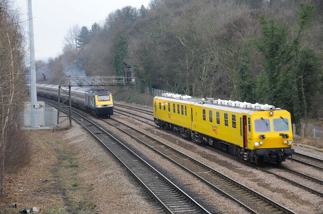 999700 / 999701 and 43060 at Chesterfield (29/1/08)