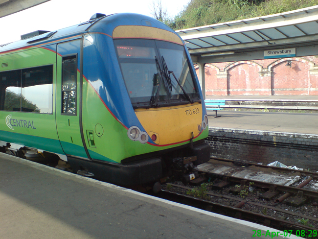 class 170 at shrewbury