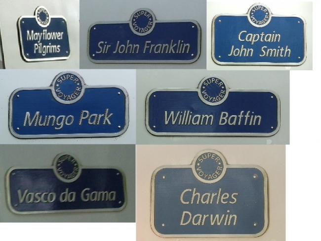 Selection of super voyagers passing through Preston