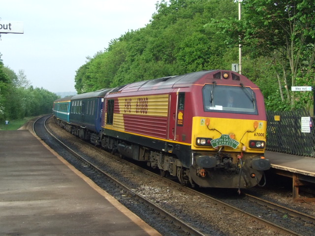 67008 hauling The North Eastern Express