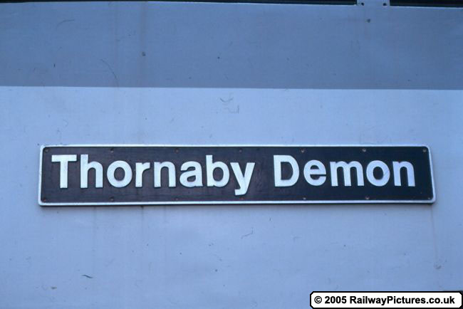Nameplate of Thornaby Demon