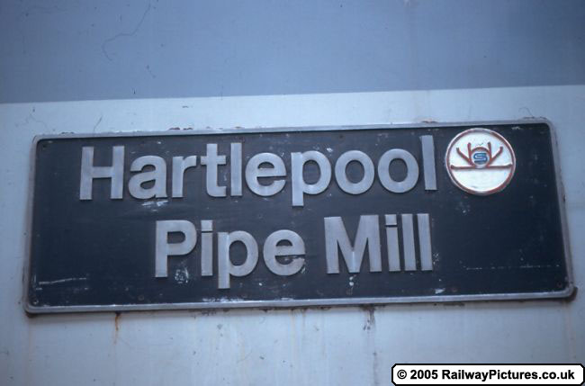 Nameplate of Hartlepool Pipe Mill