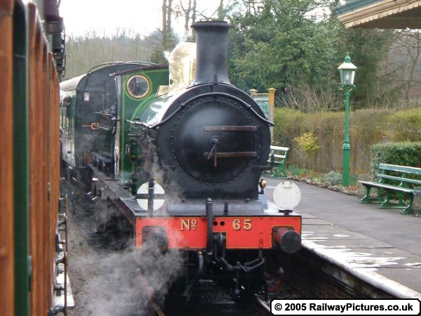 SECR No.65 rolling into Kingscote