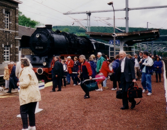 Vennbahn from Raeren (B) arrived in Trois Ponts (B)
