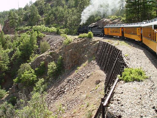 D&SRw above the Colorado river