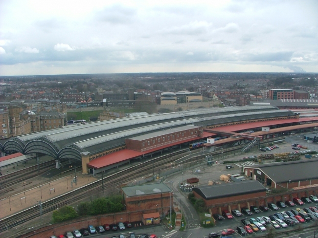 York Station from the Yorkshire Eye