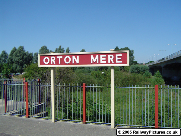 Orton Mere Station Sign
