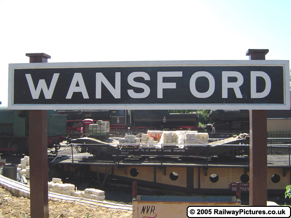 Wansford Station Sign