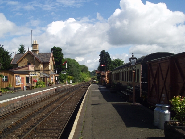 Small GWR station note signals and track spoilage