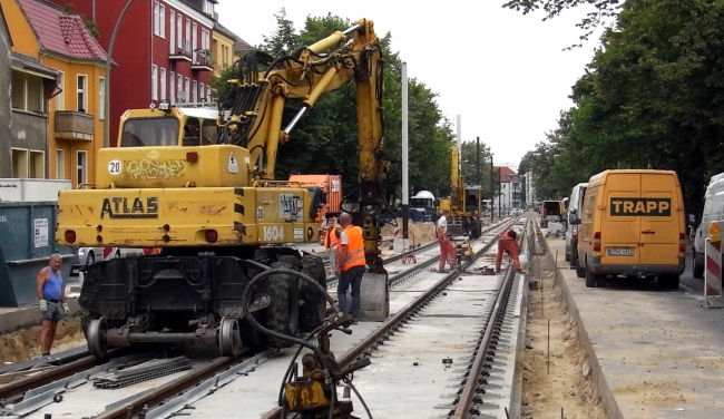 Concrete instead of ties