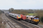 221140 and 66139 at Oxford (29/3/08)