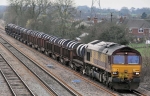 66015 at Stoke Prior (18/3/11)