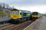66591 and 150124 at Small Heath (17/3/10)