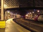 Platform 2 and 3 Newcastle by night